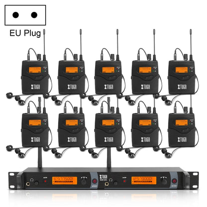 IEM1200 Wireless Transmitter 10 Bodypack Stage Singer In-Ear Monitor System(EU Plug) - Consumer Electronics by buy2fix | Online Shopping UK | buy2fix