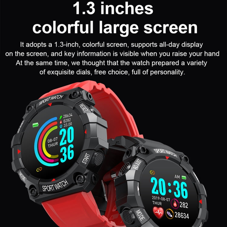 FD68 1.3 inch Color Round Screen Sport Smart Watch, Support Heart Rate / Multi-Sports Mode(Green) - Smart Wear by buy2fix | Online Shopping UK | buy2fix