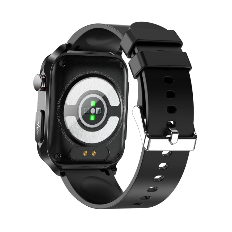 TK11P 1.83 inch IPS Screen IP68 Waterproof Silicone Band Smart Watch, Support Stress Monitoring / ECG (Black) - Smart Watches by buy2fix | Online Shopping UK | buy2fix