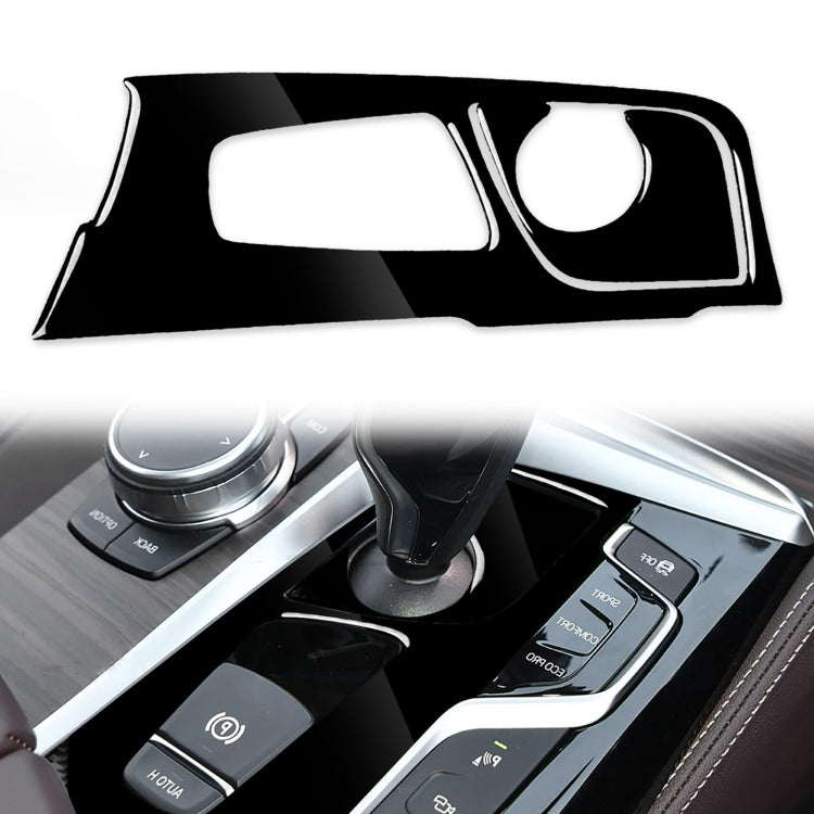 Car Right Drive Gear Panel Decorative Sticker for BMW Series 5 G38 528Li / 530Li / 540Li 2018(Black) - In Car by buy2fix | Online Shopping UK | buy2fix
