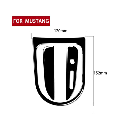 For Ford Mustang 2015-2020 Car Right Drive Gear Panel Frame Decorative Sticker Set(Black) - In Car by buy2fix | Online Shopping UK | buy2fix