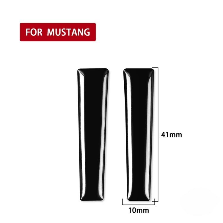 For Ford Mustang 2015-2020 Car Both Sides of Gear Handle Decorative Sticker, Left and Right Drive Universal (Black) - In Car by buy2fix | Online Shopping UK | buy2fix