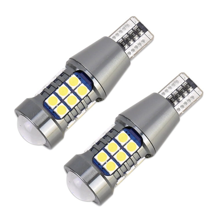 2 PCS T15 DC9-16V / 7.5W / 6000K / 600LM Car Auto Reversing Lights 27LEDs SMD-3030 Lamps - Brake Lights by buy2fix | Online Shopping UK | buy2fix