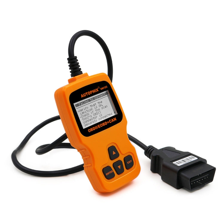 AUTOPHIX OM123 Car Portable OBD2 Scanner Car Diagnostic Tool OBD 2 Automotive Scanner EOBD Code Reader (Orange) - In Car by buy2fix | Online Shopping UK | buy2fix