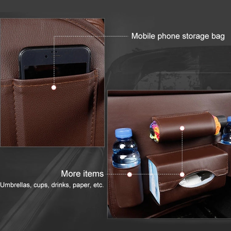 Multifunction Car Seat Pockets Folding Storage Bag (Coffee) - Stowing Tidying by buy2fix | Online Shopping UK | buy2fix