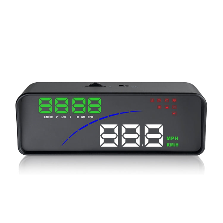 P9 HUD 3.6 inch Car OBD2 Smart Digital Meter with Multi-color, Speed & RPM & Water Temperature & Oil Consumption & Driving Distance / Time & Voltage Display, Over Speed Alarm, Low Voltage Alarm, Kilometers & Miles Switching, Light Sensor Functions - Head Up Display System by buy2fix | Online Shopping UK | buy2fix