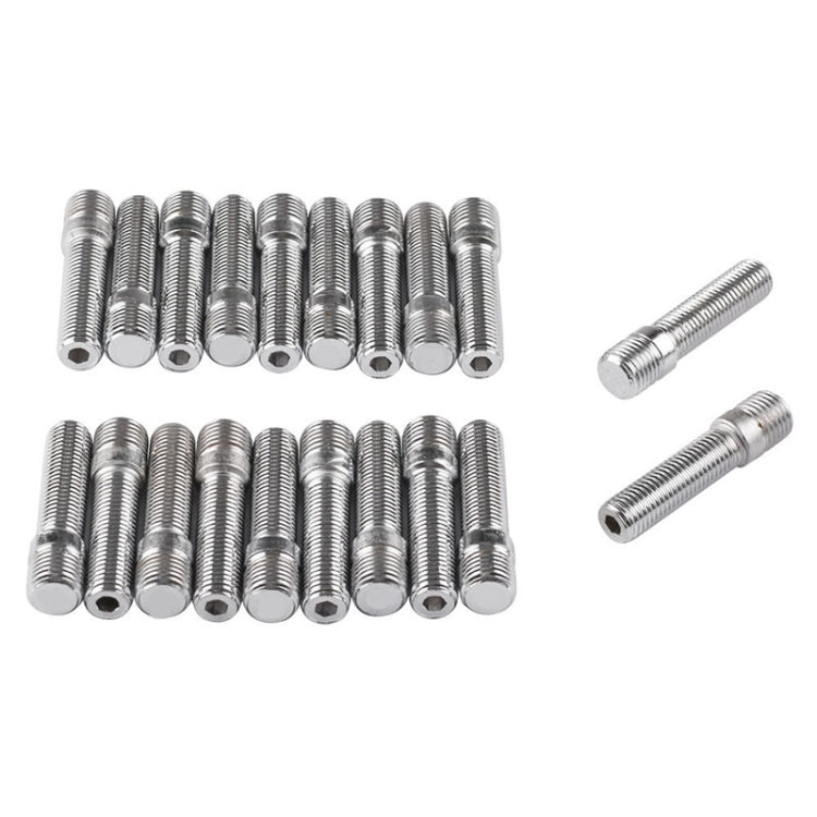 20 PCS 5cm Universal Car Modification Extended Wheels Stud Conversion M14x1.5 to M12x1.5 Screw Adapter LN032 LN033 LN044 - In Car by buy2fix | Online Shopping UK | buy2fix