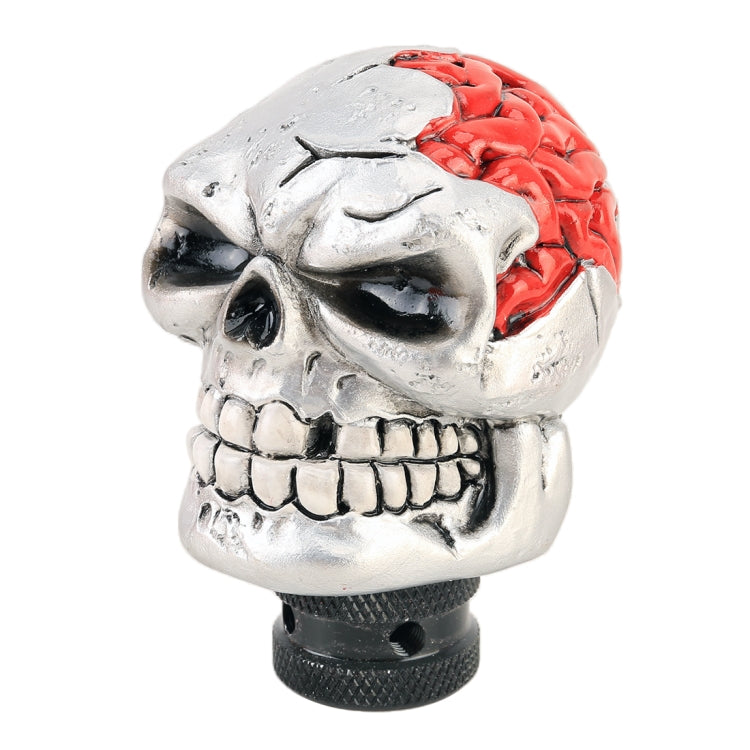 Universal Skull Head Shape Manual or Automatic Gear Shift Knob, Size: 8.7x5.5cm (Silver) - Shift Knob by buy2fix | Online Shopping UK | buy2fix