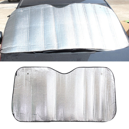 Silver Aluminum Foil Sun Shade Car Windshield Visor Cover Block Front Window Sunshade UV Protect, Size: 150 x 80cm - Aluminum Film PEVA by buy2fix | Online Shopping UK | buy2fix