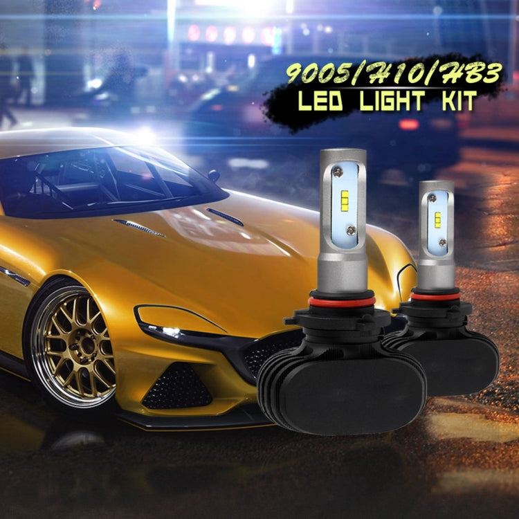 2 PCS 9005 IP65 Waterproof White Light 6 CSP LED Car Headlight Bulb,  9-36V / 18W, 6000K / 2000LM - LED Headlamps by buy2fix | Online Shopping UK | buy2fix