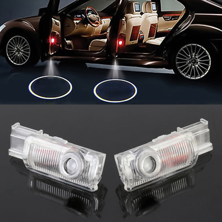 2 PCS LED Car Door Welcome Logo Car Brand 3D Shadow Light for Mercedes-Benz - Door Lights by buy2fix | Online Shopping UK | buy2fix