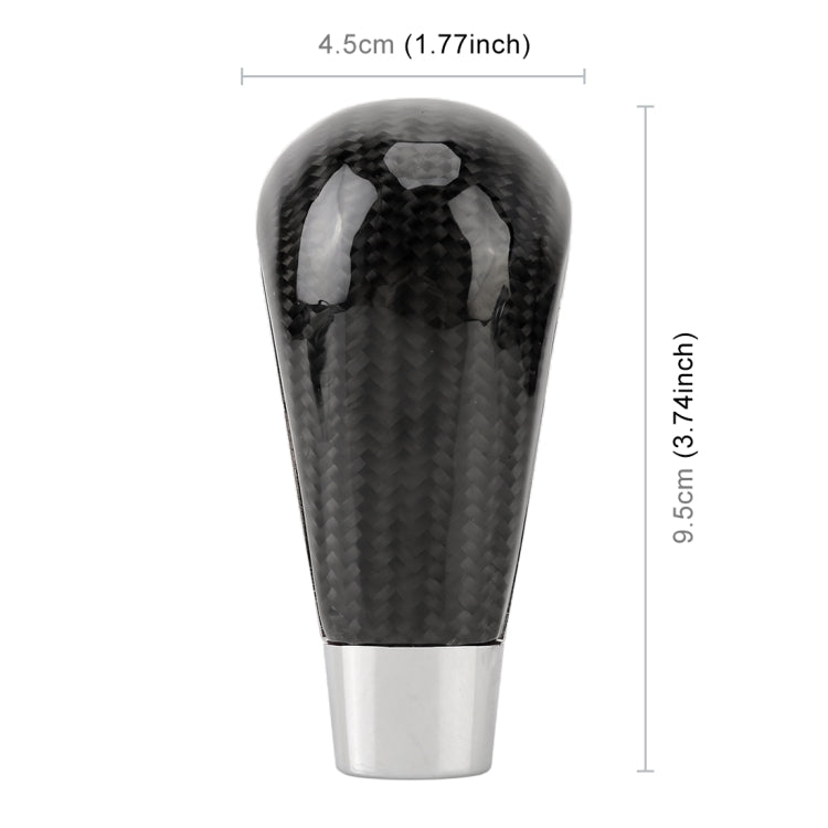 Universal Carbon Fiber Texture Leather Hole Pattern Car Gear Shift Knob Modified Shifter Lever Knob - Shift Knob by buy2fix | Online Shopping UK | buy2fix