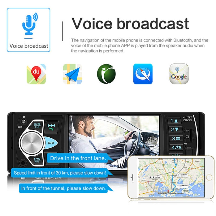 SWM-4022D HD 4.1 inch 12V Universal Car Radio Receiver MP5 Player, Support FM & Bluetooth & TF Card with Remote Control - Car MP3 & MP4 & MP5 by buy2fix | Online Shopping UK | buy2fix