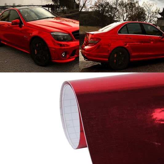 1.52m × 0.5m Electroplating Car Auto Body Decals Sticker Self-Adhesive Side Truck Vinyl Graphics(Red) - Auto Film by buy2fix | Online Shopping UK | buy2fix