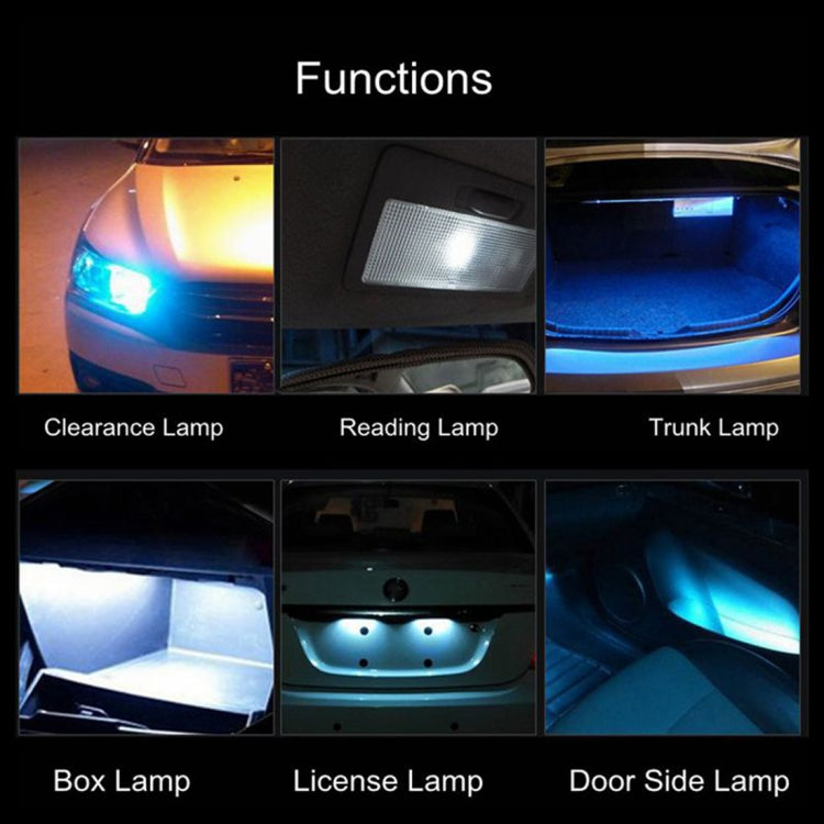 2 PCS T10/W5W/194/501 1.5W 90LM 6000K 9 SMD-3528 LED Bulbs Car Reading Lamp Clearance Light with Decoder, DC 12V - Clearance Lights by buy2fix | Online Shopping UK | buy2fix