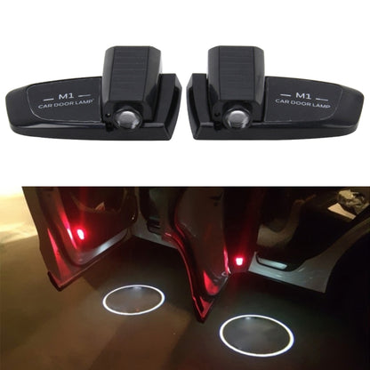 2 PCS Intelligent Induction HD Projection Car Door Welcome Lamps Display Logo for Jeep(Black) - Door Lights by buy2fix | Online Shopping UK | buy2fix