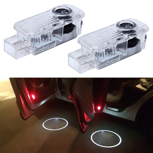 2 PCS LED Car Door Welcome Logo Car Brand 3D Shadow Light for Audi - Door Lights by buy2fix | Online Shopping UK | buy2fix