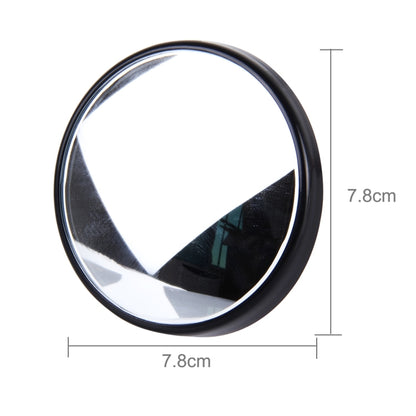 3R-023 Car Blind Spot Rear View Wide Angle Mirror, Diameter: 7.5cm(Black) - Convex Mirror & Accessories by 3R | Online Shopping UK | buy2fix