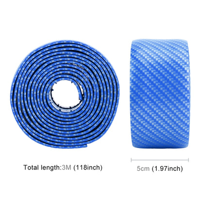 Universal Car Door Threshold Decoration Strip Decorative Sticker, Size : 5CM x 3M(Blue) - Decorative Strip by buy2fix | Online Shopping UK | buy2fix