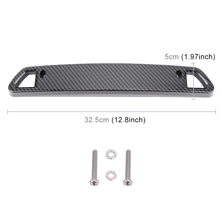 Universal Car License Holder Number Plate Frame Full Carbon Fiber License Plate Holder - License Plate Covers & Frames by buy2fix | Online Shopping UK | buy2fix