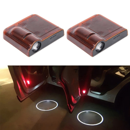 2 PCS LED Ghost Shadow Light, Car Door LED Laser Welcome Decorative Light, Display Logo for Toyota Car Brand(Red) - Door Lights by buy2fix | Online Shopping UK | buy2fix