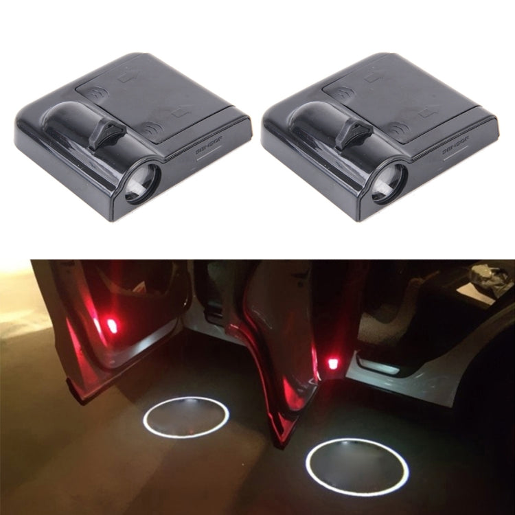 2 PCS LED Ghost Shadow Light, Car Door LED Laser Welcome Decorative Light, Display Logo for Renault Car Brand(Black) - Door Lights by buy2fix | Online Shopping UK | buy2fix