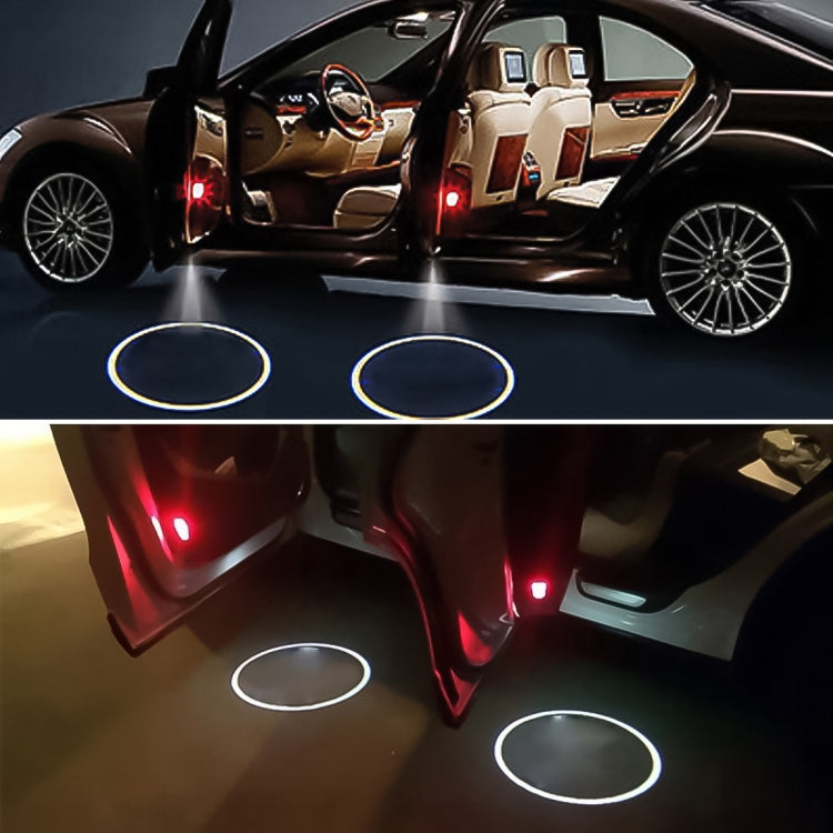 2 PCS LED Ghost Shadow Light, Car Door LED Laser Welcome Decorative Light, Display Logo for KIA K5 Car Brand(Khaki) - Door Lights by buy2fix | Online Shopping UK | buy2fix