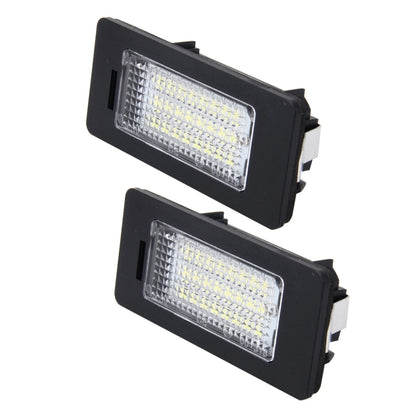 2 PCS 2W 120 LM Car License Plate Light with 24 SMD-3528 Lamps for Audi,Volkswagen, DC 12V - License Plate Lights by buy2fix | Online Shopping UK | buy2fix