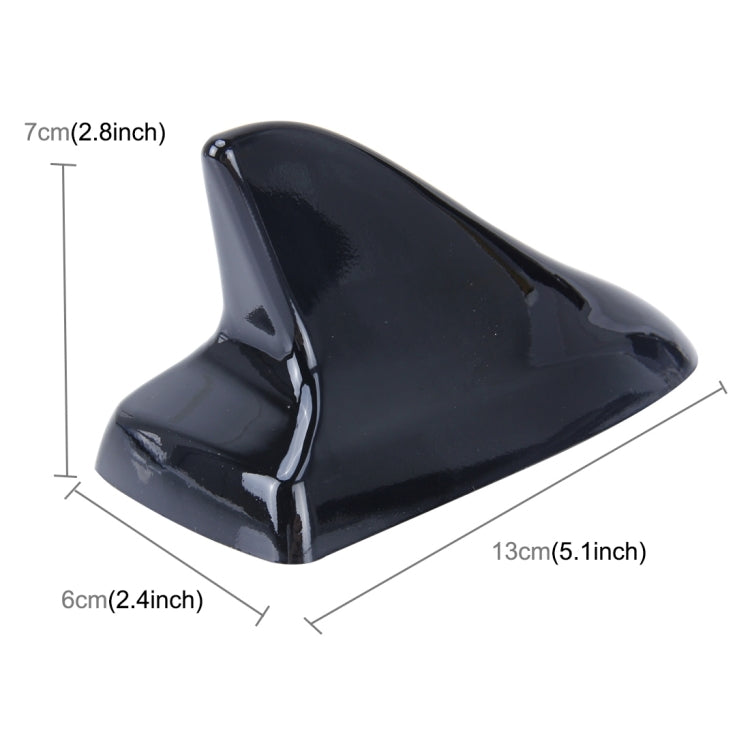 A-886 Car Auto Shark Fin Dome Antenna Decoration for Honda Buick Nissan Hyundai Toyota Volkswagen Mazda(Black) - Aerials by buy2fix | Online Shopping UK | buy2fix