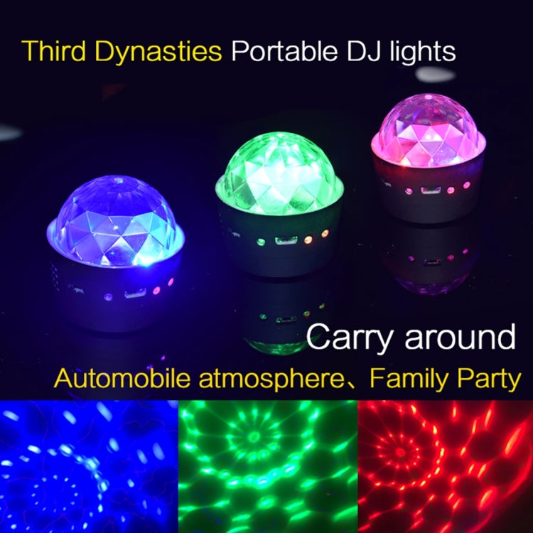 D33 5W USB Charging RGB Car Decoration Portable DJ Light Sound Activated Rotating Strobe Effect Atmosphere Light Star Music Light Lamp, DC 5V - Atmosphere lights by buy2fix | Online Shopping UK | buy2fix