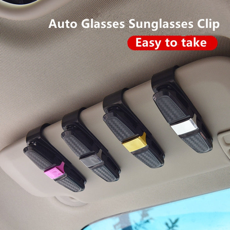 Vehicle Mounted Glasses Clip Car Eyeglass Bill Holder, Blister Package (Silver) - Sunglasses & Glasses Clips by buy2fix | Online Shopping UK | buy2fix