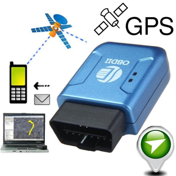 TK206 GPS OBD2 Real Time GSM Quad Band Anti-theft Vibration Alarm GSM GPRS Mini GPS Car Tracker (Blue) - Car Tracker by buy2fix | Online Shopping UK | buy2fix