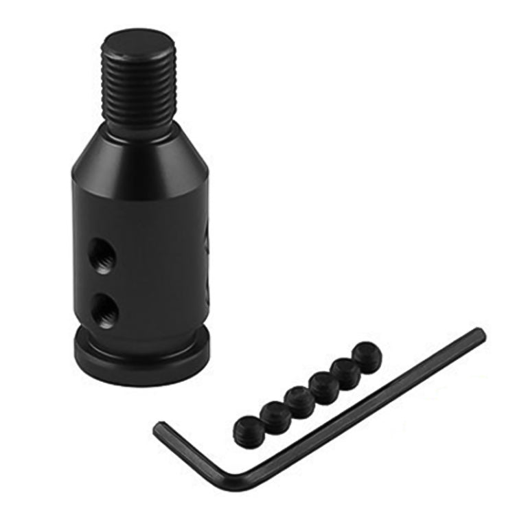 Car Threaded Shifter Gear Shift Knob Adapter 12 x 1.25 (Black) - In Car by buy2fix | Online Shopping UK | buy2fix