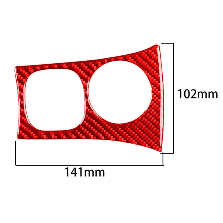 Carbon Fiber Car Key Panel Sticker for Chevrolet Corvette C5 1998-2004, Left Drive(Red) - In Car by buy2fix | Online Shopping UK | buy2fix