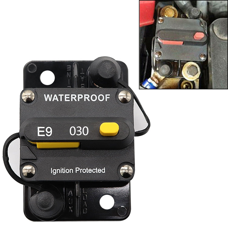 Off-road Vehicle / Automatic 30A Manual Circuit Breaker Overcurrent Protector - In Car by buy2fix | Online Shopping UK | buy2fix