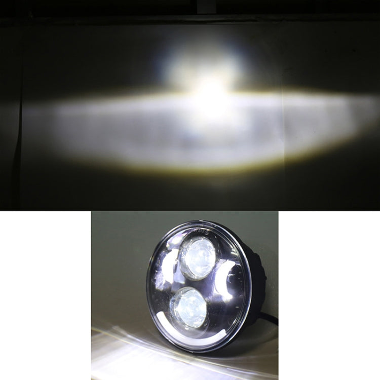 5.75 inch DC12V 6000K-6500K 40W Car LED Headlight for Harley (Silver) - In Car by buy2fix | Online Shopping UK | buy2fix