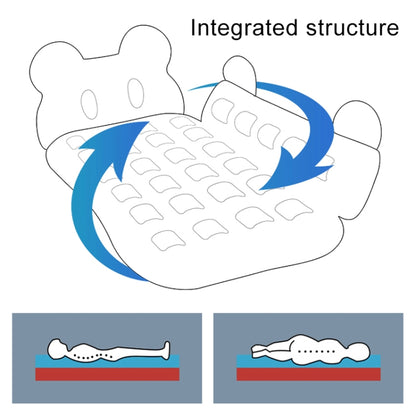 Universal Car Cartoon Travel Inflatable Mattress Air Bed Camping Back Seat Couch with Head Protector + Wide Side Baffle(Blue) - Seat Accessories by buy2fix | Online Shopping UK | buy2fix