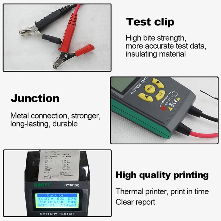 DUOYI DY3015C Car 24V Battery Tester - Electronic Test by DUOYI | Online Shopping UK | buy2fix