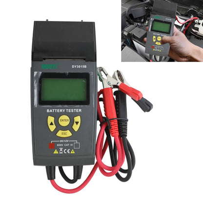 DUOYI DY3015B Car Multi-language 12V Battery Tester - In Car by buy2fix | Online Shopping UK | buy2fix