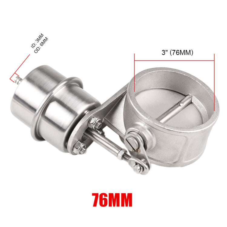 76mm Car Modification Vacuum Exhaust Pipe - In Car by buy2fix | Online Shopping UK | buy2fix