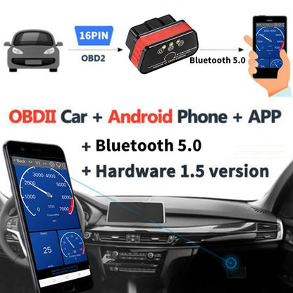 KONNWEI KW901 Android Phone OBD2 Car Bluetooth 5.0 Diagnostic Scan Tools(Orange) - In Car by KONNWEI | Online Shopping UK | buy2fix