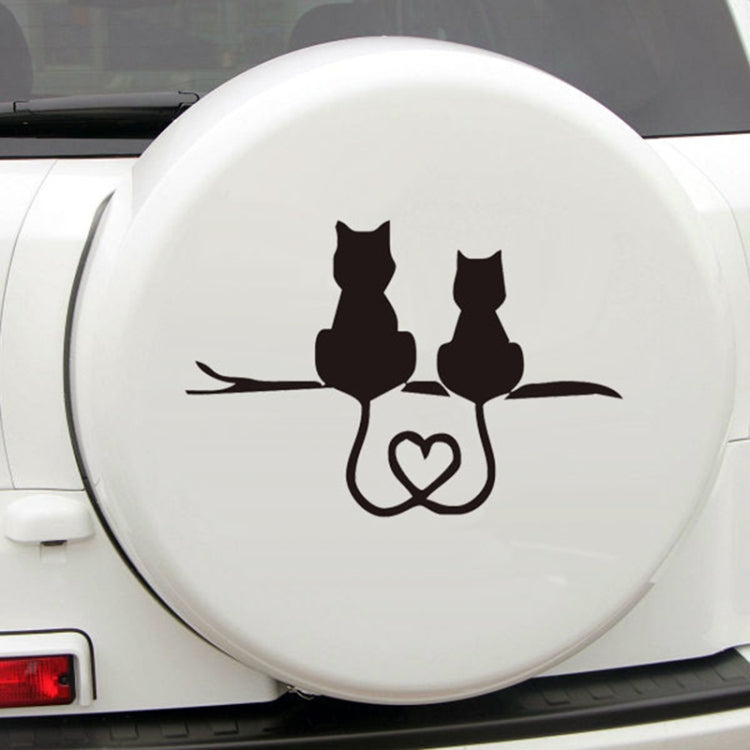 20 PCS Car Body Bumper Cat Vinyl Decal Window Sticker, Size: 17.8x10.8cm (Black) - In Car by buy2fix | Online Shopping UK | buy2fix
