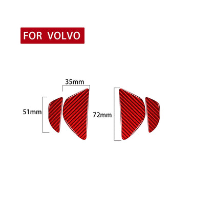 Car Inner Door Bowl Decorative Sticker for Volvo V60 2010-2017, Left and Right Drive (Red) - In Car by buy2fix | Online Shopping UK | buy2fix