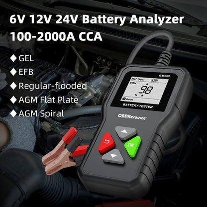 BM550 6V / 12V / 24V 3 in 1 Battery Tester Analyzer Battery Life Detector - In Car by buy2fix | Online Shopping UK | buy2fix