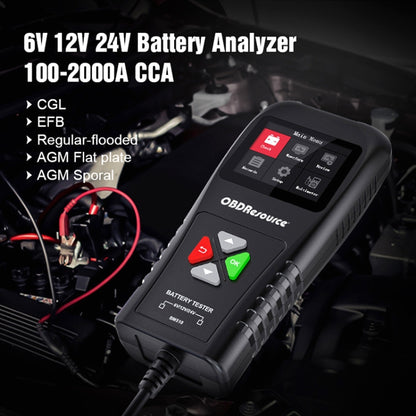 BM510 Car 6V / 12V / 24V Battery Tester Analyzer - In Car by buy2fix | Online Shopping UK | buy2fix