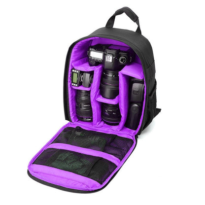 INDEPMAN DL-B012 Portable Outdoor Sports Backpack Camera Bag for GoPro, SJCAM, Nikon, Canon, Xiaomi Xiaoyi YI, Size: 27.5 * 12.5 * 34 cm(Purple) - Backpack by INDEPMAN | Online Shopping UK | buy2fix