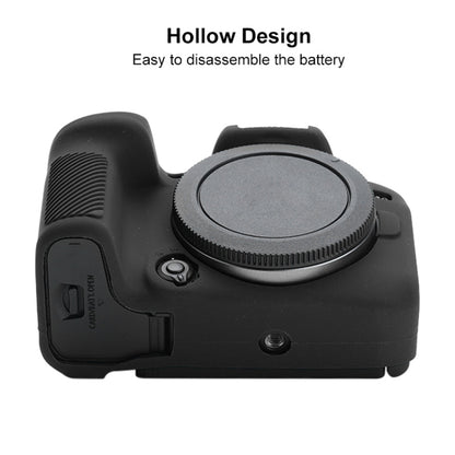 For Canon EOS R10 Soft Silicone Protective Case (Black) - Camera Accessories by buy2fix | Online Shopping UK | buy2fix
