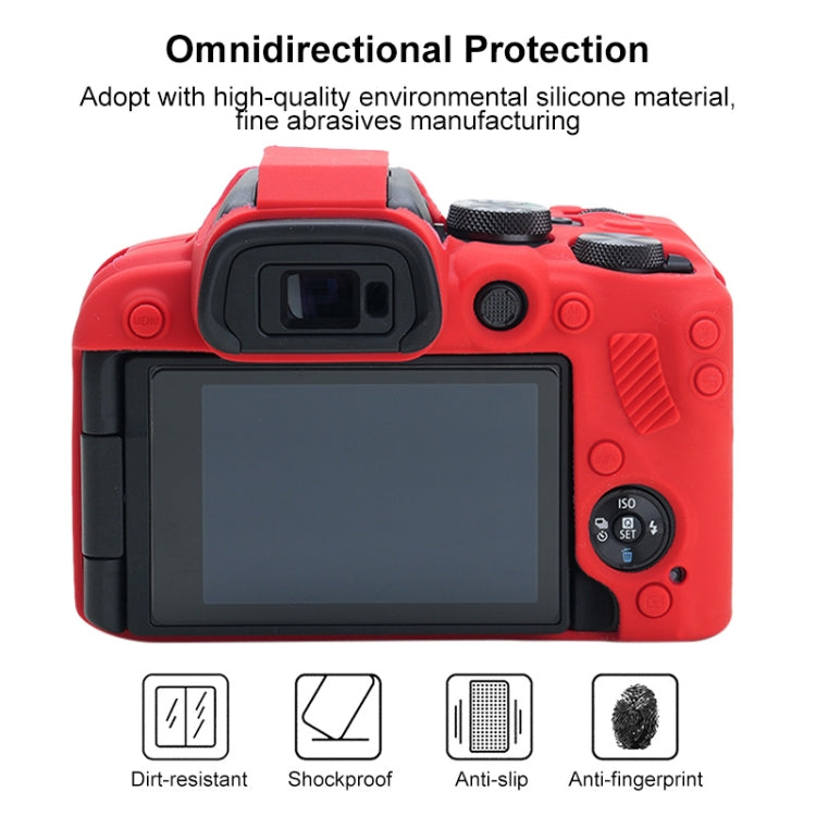 For Canon EOS R10 Soft Silicone Protective Case (Red) - Camera Accessories by buy2fix | Online Shopping UK | buy2fix