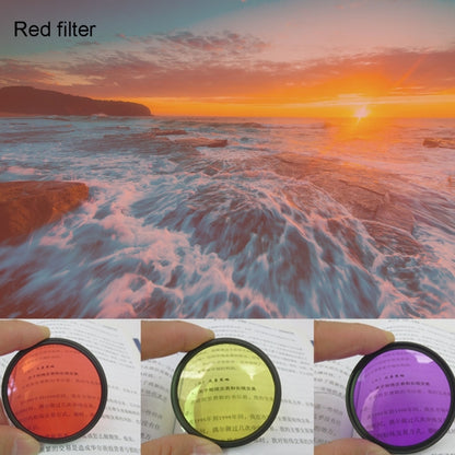 JUNESTAR 7 in 1 Proffesional 37mm Lens Filter(CPL + UV + ND4 + Red + Yellow + FLD / Purple) & Lens Protective Cap for GoPro HERO4 / 3+ / 3 Sport Action Camera - Lens Filter by JSR | Online Shopping UK | buy2fix