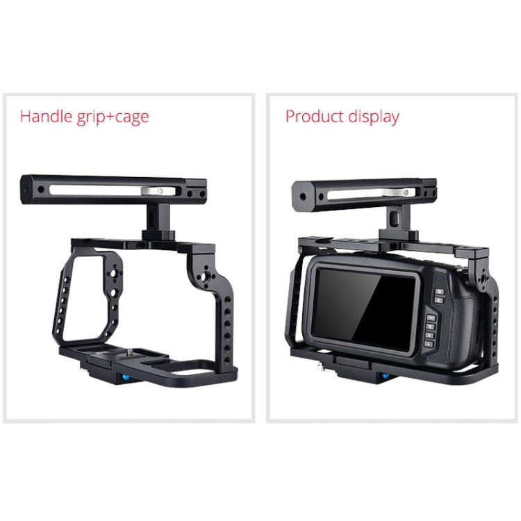 YELANGU C9-A YLG0911A Handle Video Camera Cage Stabilizer for DJI BMPCC 4K(Black) - Camera Cage by YELANGU | Online Shopping UK | buy2fix